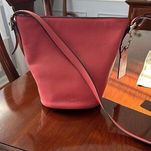 Coach Coral Leather Shoulder Bag